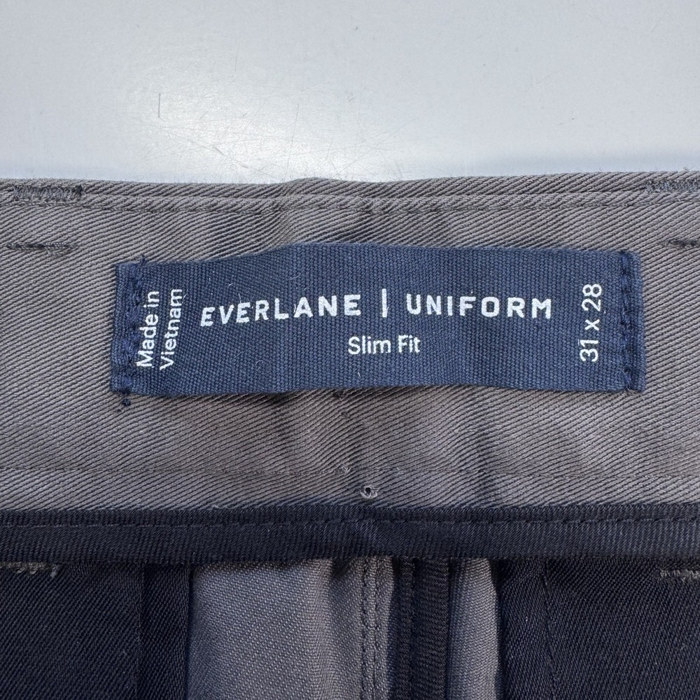 EVERLANE The Slim Fit Performance Chino Pant Uniform Gray Mens 31x28 NWT - Picture 2 of 14